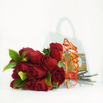 Bolsa de 12 rosas Rojas